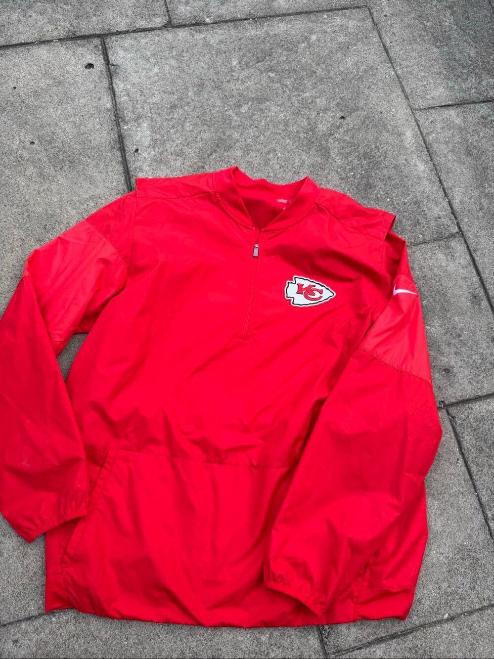 Nike Kansas City Chiefs Storm-FIT On Field 1/4 Zip Jacket Men’s XL Red NFL